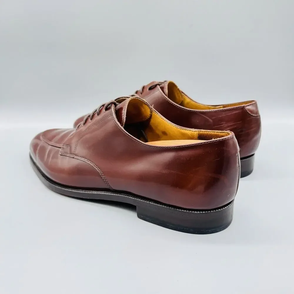 Cole Haan Shoes Mens 10 Brown Leather Calhoun Split Toe Derby Oxford Dress